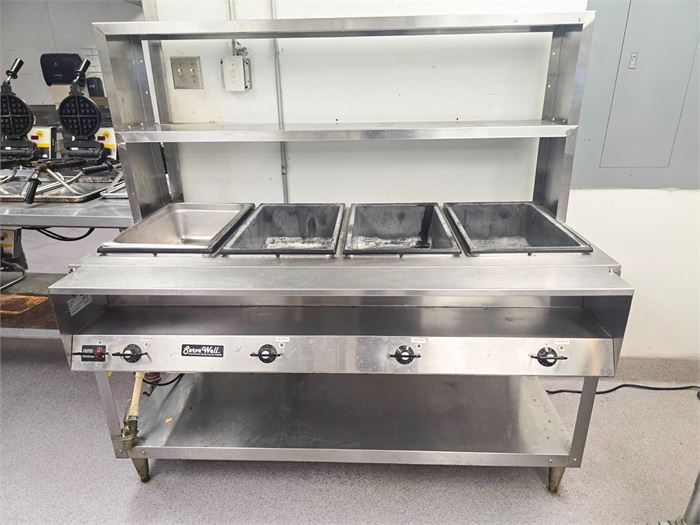 🔥 Vollrath ServeWell® 38004 4-Well Electric Hot Food Table with Overshelf 🔥