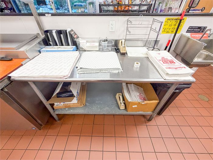 🛠️ 60" Stainless Steel Work Table With Back Splash