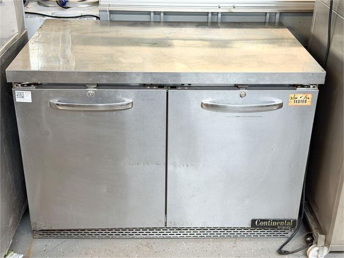 🧊❄️ Continental SW48N 48" Two Door Worktop Refrigerator ❄️🧊