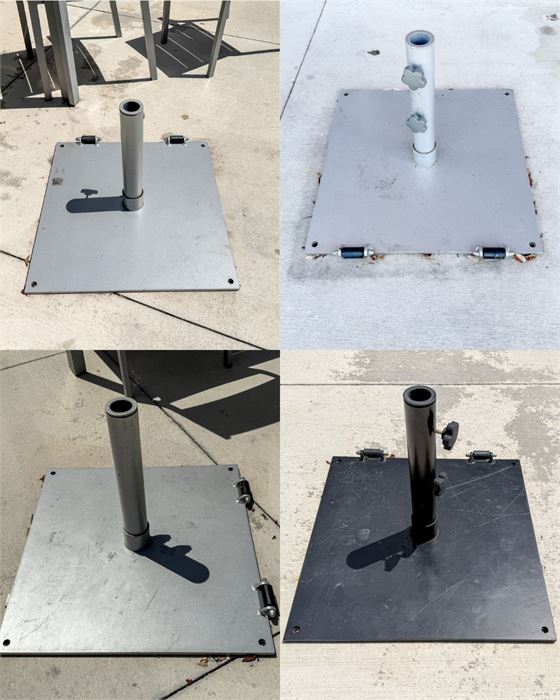 ☂️🌞 Lot of (7) Commercial Outdoor Patio Umbrella Bases