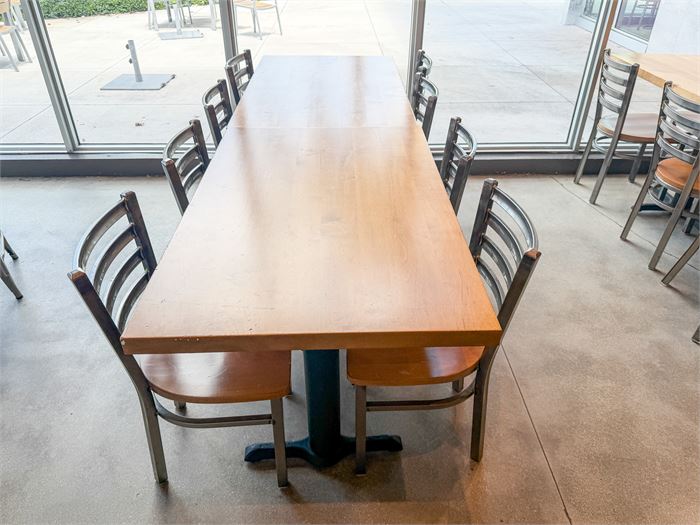 🍽️🪑 Dining Package – (2) Rectangular Butcher Block Tables & (8) Chairs