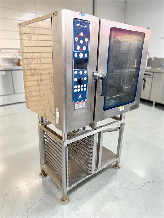 🔥 Alto-Shaam 10•10 ML Combi Oven with Mobile Pan Rack Stand