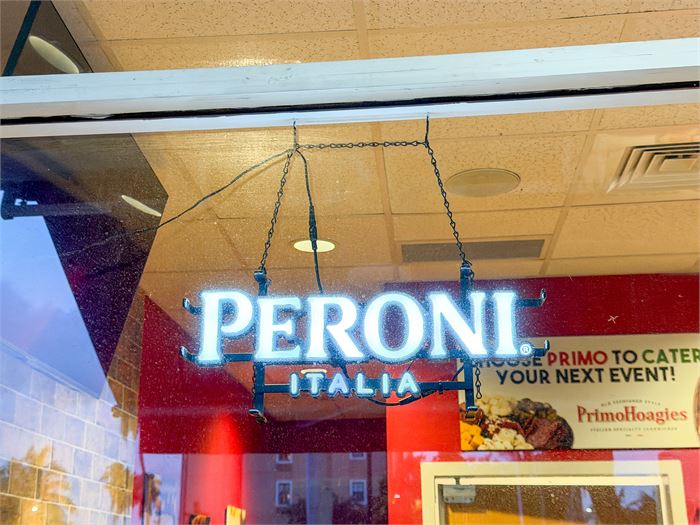 🍺✨ Illuminated Peroni Italia LED Hanging Beer Sign