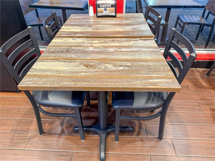 🪑☕ Outdoor Café Table (2) & (4) Matching Chairs Seating Set