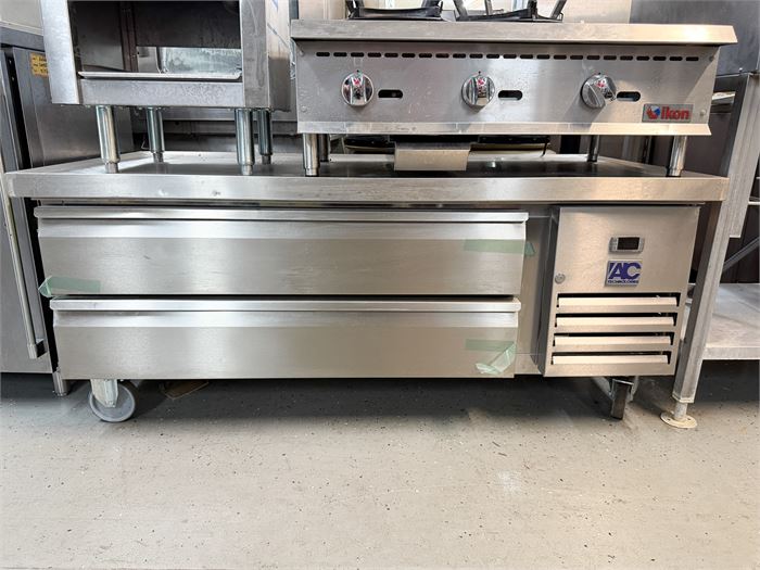 AIC Technologies AT-CBR60 60" Refrigerated Chef Base w/ (2) Drawers & Casters