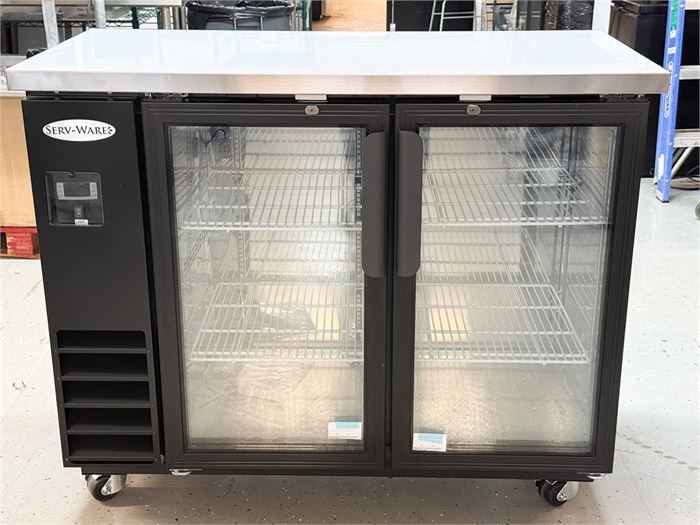 💥 BRAND NEW IN BOX Serv-Ware BB2-24G-HC 49" 2-Section Back Bar Cooler 💥