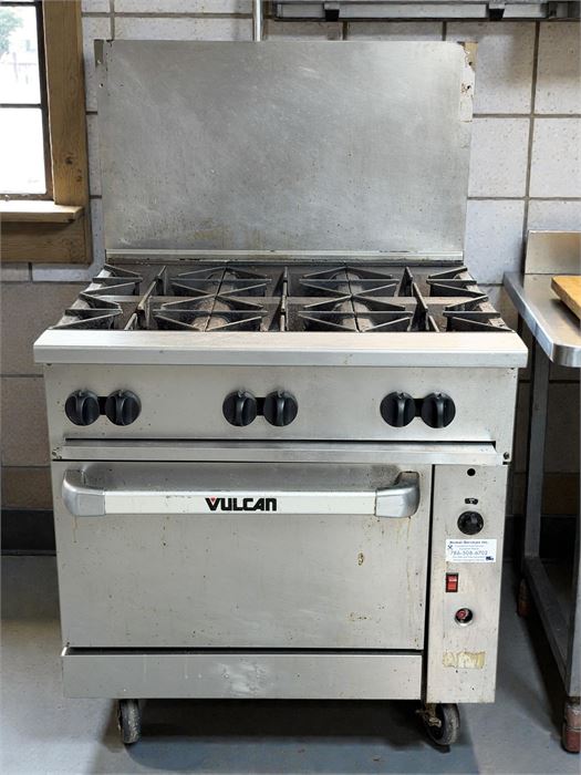 🔥 Vulcan 36C-6BN 36" 6 Burner Nat Gas Range w/ Convection Oven Retail 💰7500+