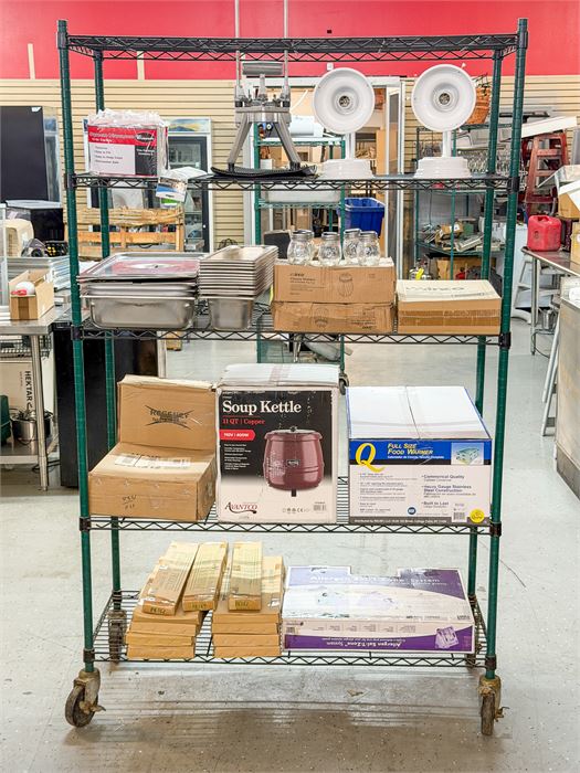 Combo Lot: Metro Rack Plus All Contents on Rack