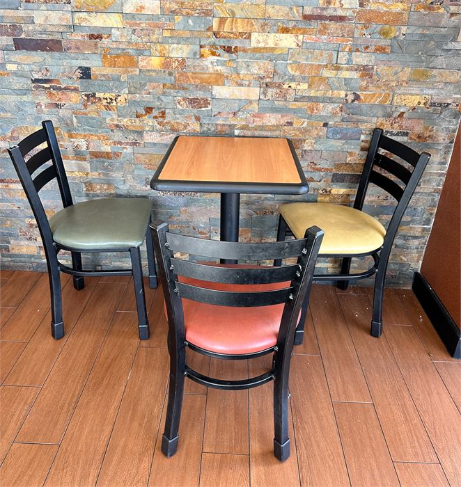 (1) Table and (3) Three Chairs