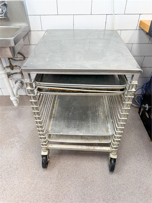 🍞 Commercial Aluminum Bakery Pan Rack / Sheet Pan Rack on Casters