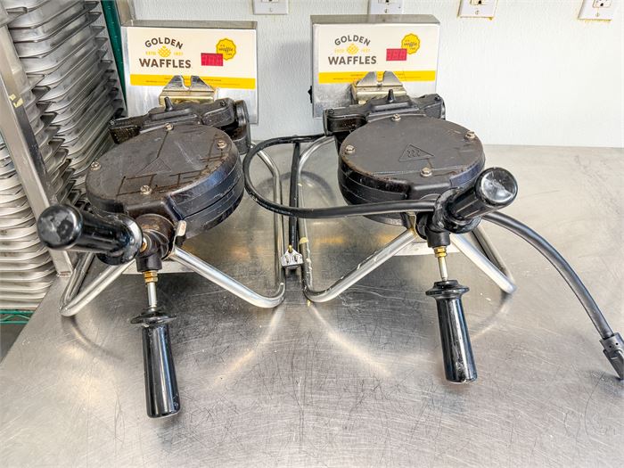 (2) Golden Waffles RT-P Commercial Rotary Waffle Makers