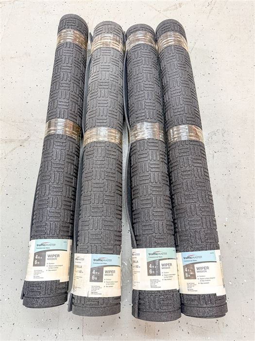 🧹 Lot of (4) TrafficMaster Wiper Mission Commercial Entrance Mats – 4' x 6' –