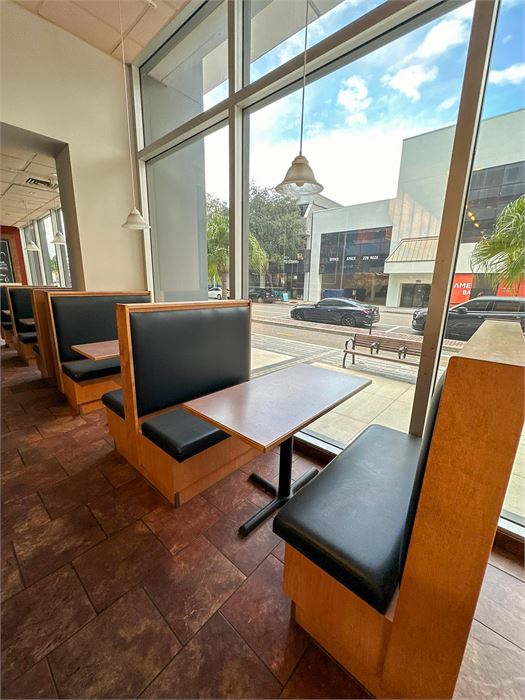 2ndsupply.com - Line of Booths and (2) Two Tables. (Two Openings)