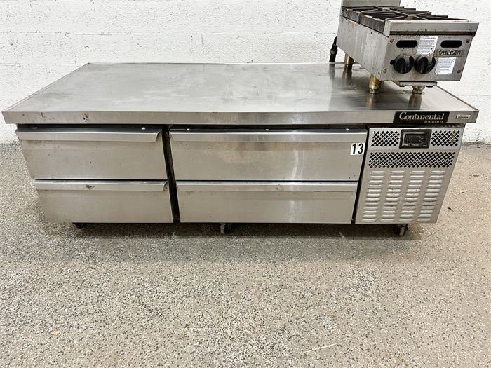 Continental D72GN 72" Chef Base w/ (4) Drawers RETAIL PRICE: $9,587.54