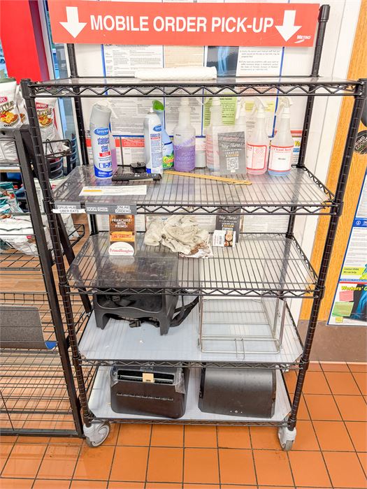 📦🚗 Metro Commercial Mobile Order Pickup Shelving Station