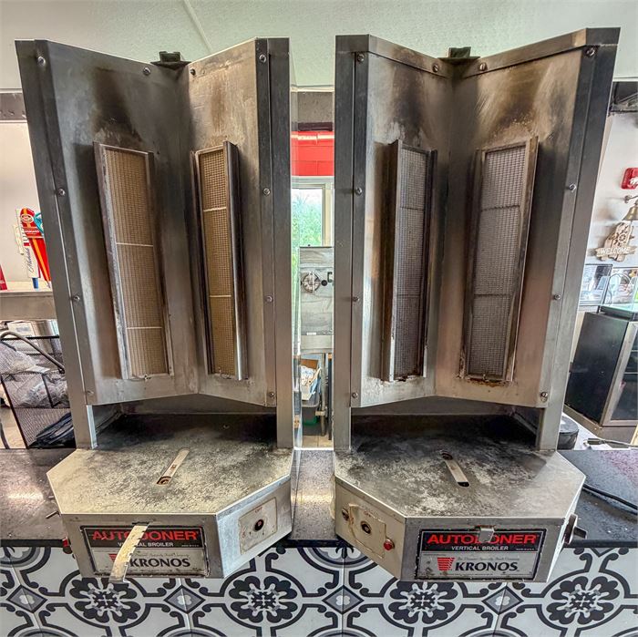🔥 LOT OF 2 AUTODONER G300 NATURAL GAS GYRO / SHAWARMA VERTICAL BROILERS 🔥