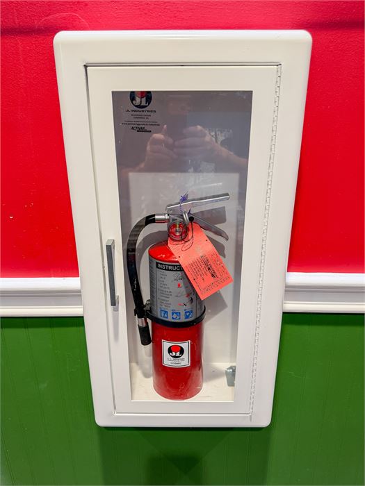 🧯🔥 JL Industries Fire Extinguisher Cabinet with Fire Extinguisher