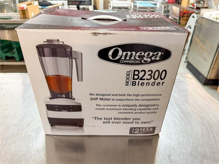 🥤 NEW Omega Commercial B2300 Blender – 2 HP