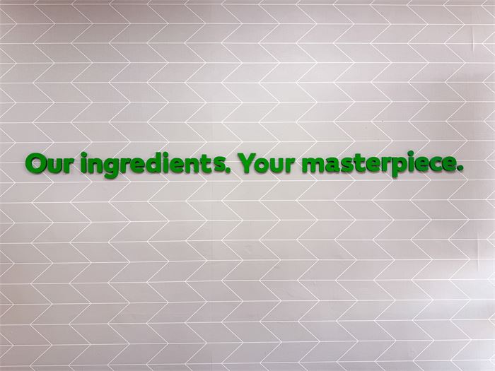 🟢 Subway 3D Wall Slogan Sign – "Our Ingredients. Your Masterpiece."