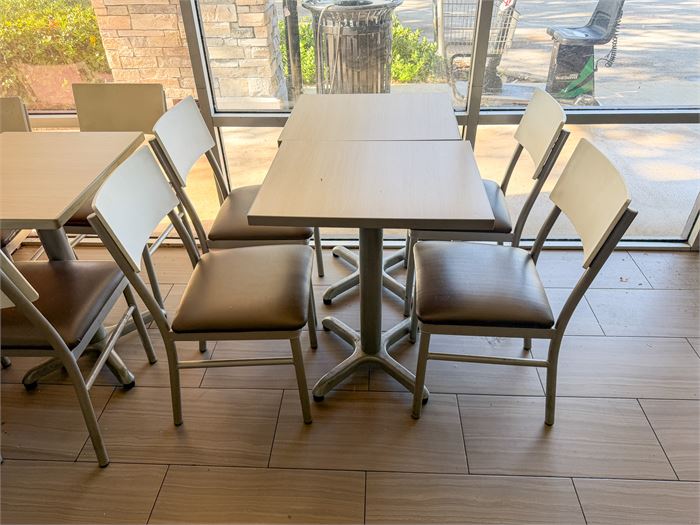 🪑 Restaurant Dining Tables with (4) Chairs