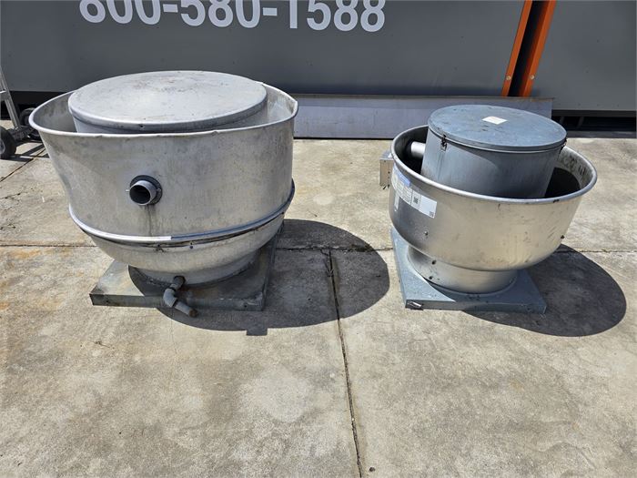 Lot of 2 Commercial Upblast Roof Exhaust Fans