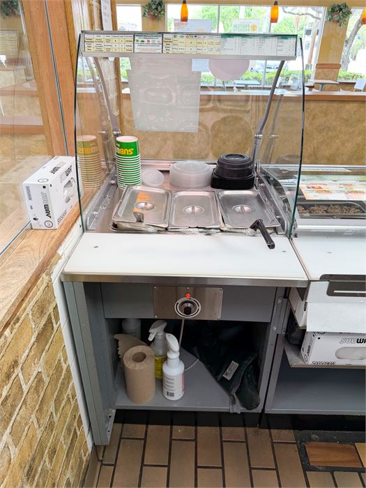 Duke 24" Heated Food Well / Sandwich Prep Hot Well Model: SUB-HF-L25 M
