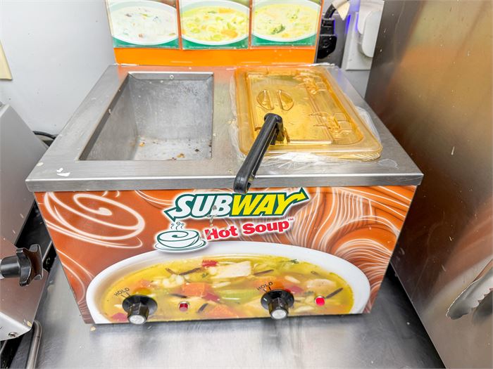🍲 Vollrath Dual Well Commercial Soup Warmer with Subway Merchandising Display