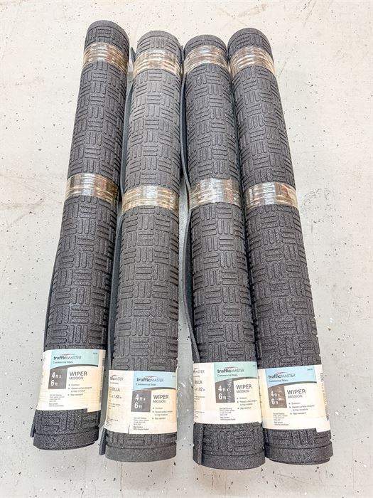 🧹 Lot of (4) TrafficMaster Wiper Mission Commercial Entrance Mats – 4' x 6' –