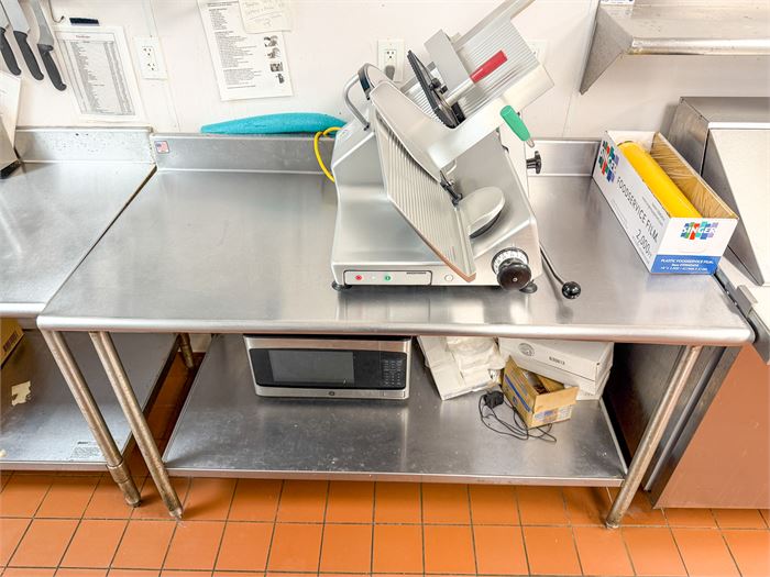 🛠️ 60" Stainless Steel Work Table With Back Splash