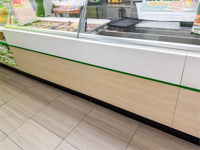 🪵 Decorative Front Service Counter Panel For Subway front service counter