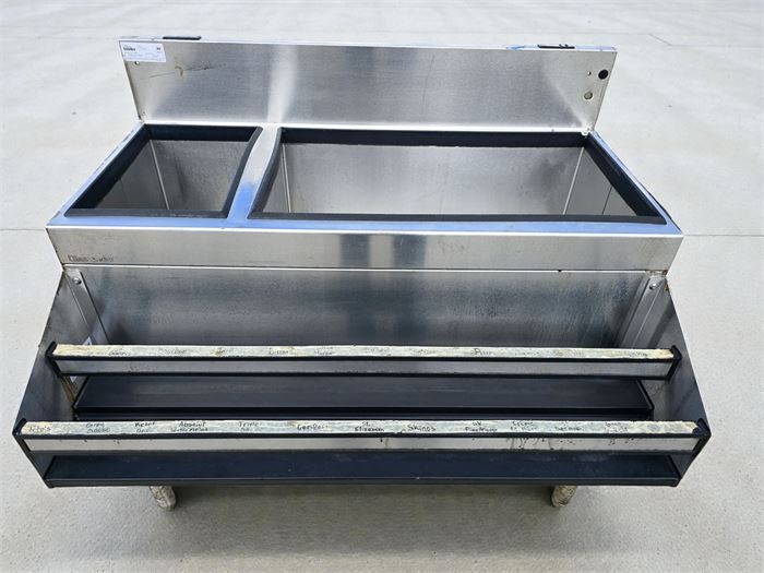 🍸 Glastender CBA-42L-CP10 42" Cocktail Station w/ Dual Ice Bins & Double Speed