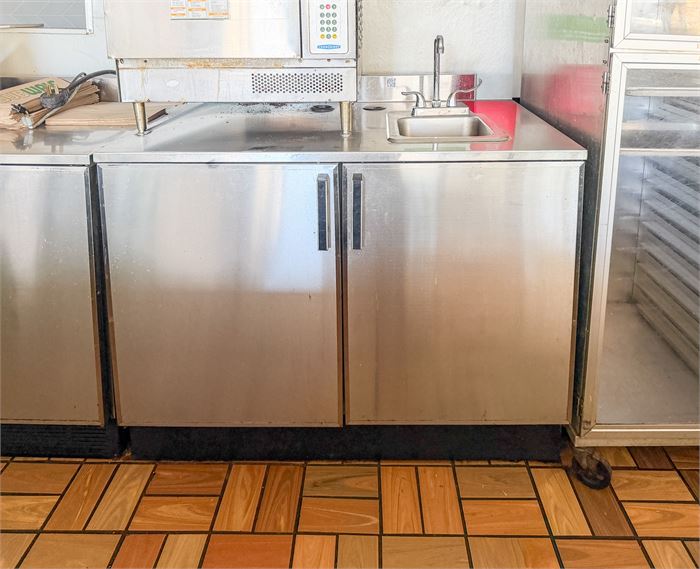 🗄️ Commercial Stainless Steel Undercounter Cabinet with Hand Sink 48"