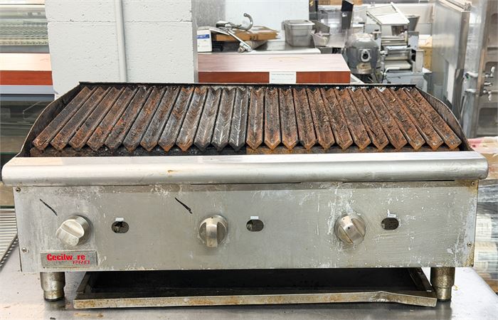 🔥 Cecilware Pro 36" Natural Gas Radiant Charbroiler – 120,000 BTU 🔥