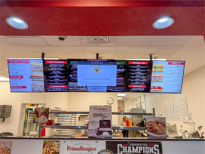 📺🍽️ Digital Menu Board Display System – (3) Commercial Flat Screen Displays
